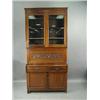Image 1 : A late Victorian walnut secretaire bookcase. 106cm wide Est.300/60