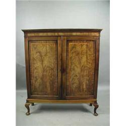 A 19th century mahogany two door cupboard