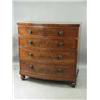 Image 1 : A Victorian mahogany bow front chest of drawers