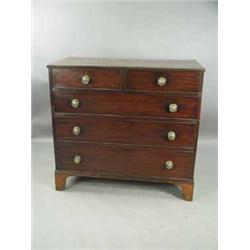 A 19th century mahogany chest of drawers