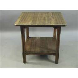 An oak Arts and Crafts centre table