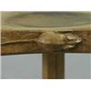 Image 2 : A pair of 'Mouseman Thompson' oak stools of kidney shape on chamfered legs