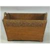 Image 1 : An Arthur W. Simpson oak magazine rack