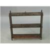 Image 1 : A set of l9th Century rosewood wall shelves with bobbin turned supports and acorn finials