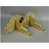 Image 1 : A pair of wall brackets each with faux marble top