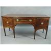 Image 1 : A George III  mahogany bowfront sideboard