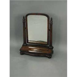 A mid Victorian mahogany dressing mirror