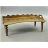 Image 1 : A Victorian walnut bedtable with a wavy gallery