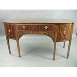 A George III mahogany bowfronted sideboard