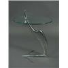 Image 1 : An Art Deco chrome and glass coffee table