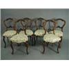Image 1 : A set of six Victorian walnut dining chairs