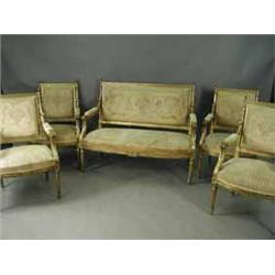 A French carved giltwood suite - second half 19th Century