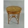 Image 1 : An Edwardian inlaid satinwood circular centre table