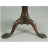 Image 2 : A good George III Irish mahogany tripod table having a single piece circular dished top over a stop 
