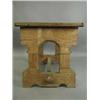 Image 3 : Attributed to William Burges a pine side table having a single frieze drawer with iron ring handles 