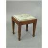 Image 1 : A 19th century mahogany stool with a tapestry seat Est.100/15