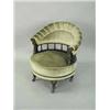 Image 1 : A Victorian ebonised upholstered swivel back chair Est.300/35