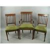 Image 1 : A set of eight Edwardian mahogany dining chairs