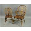 Image 1 : A set of six modern ash and elm highback windsor chairs Est.400/60
