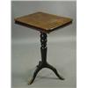 Image 1 : An early Victorian rectangular top occasional tripod table. 40 x 50cm Est.100/20