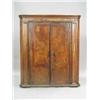 Image 1 : A George II walnut two door corner cupboard