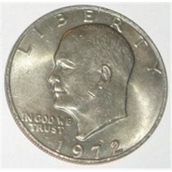 1972 EISENHOWER "IKE" DOLLAR *RARE MINT STATE MS HIGH GRADE*!! DOLLAR CAME OUT OF SAFE!!