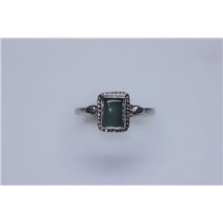 9.55 CTW CALZEDONIA RING .925 STERLING SILVER