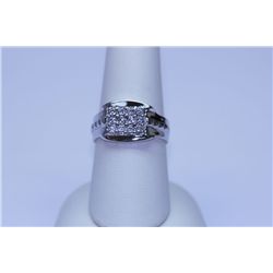 24.60 CTW CZ RING .925 STERLING SILVER