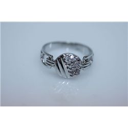 11.9 CTW CZ RING .925 STERLING SILVER