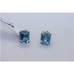 22.00 CTW BLUE TOPAZ EARRING .925 STERLING SILVER