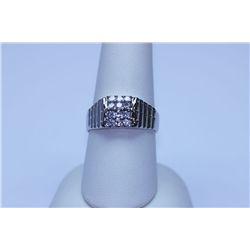 18.00 CTW CZ RING .925 STERLING SILVER