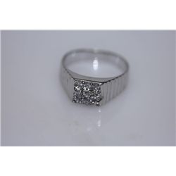 16.8 CTW CZ RING .925 STERLING SILVER