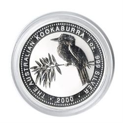 Australian Kookaburra 1 oz. Silver 2000