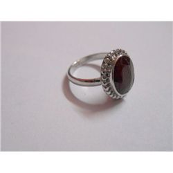 17.60 CTW RUBY RING .925 STERLING SILVER