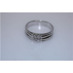 15.2 CTW CZ RING .925 STERLING SILVER