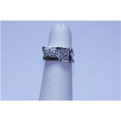 22.10 CTW CZ RING .925 STERLING SILVER