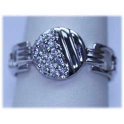 14.20 CTW CZ RING .925 STERLING SILVER