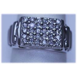 28.35 CTW CZ RING .925 STERLING SILVER
