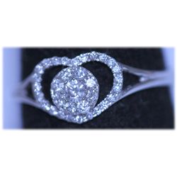 8.65 CTW 14K WHITE GOLD DIAMOND RING