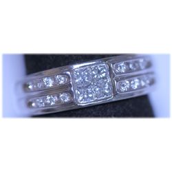 24.30 CTW 18KWHITE GOLD DIAMOND RING