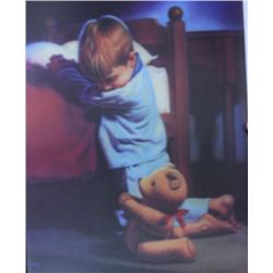 LITTLE KID PRAYING POSTER