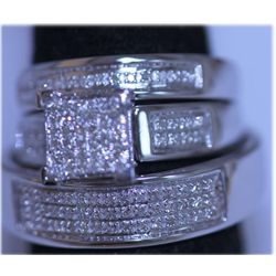 32.80 CTW 10K WHITE GOLD DIAMOND ENGAGEMENT RING