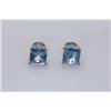 Image 1 : 21.30 CTW BLUE TOPAZ EARRING .925 STERLING SILVER