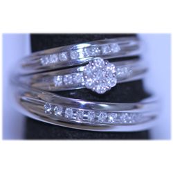 24.10 CTW 10K WHITE GOLD DIAMOND ENGAGEMENT RING