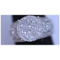 30.75 CTW 10K WHITE GOLD DIAMOND RING