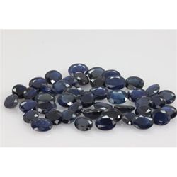 Natural Dark Sapphire Oval Cut 7x9mm 35 pcs 88.68ctw