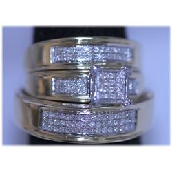 29.35 CTW 10K YELLOW GOLD DIAMOND ENGAGEMENT RING