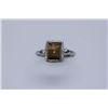 Image 1 : 11.70 CTW TIGER EYE RING .925 STERLING SILVER