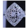 Image 1 : 17.20 CTW 14K WHITE GOLD DIAMOND RING