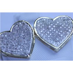 7.7 CTW 10K WHITE GOLD DIAMOND EARRING